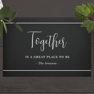 Together Quote and Custom Family Name Doormat