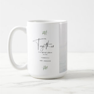 Together Quote Family Photo Latte Mug