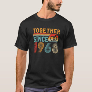 Together Since 1968 Retro Style 53Rd Wedding Anniv T-Shirt