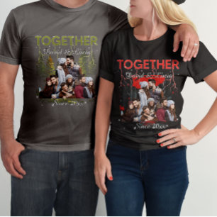 Together Since Bootleg Retro Style Custom Photo  T-Shirt