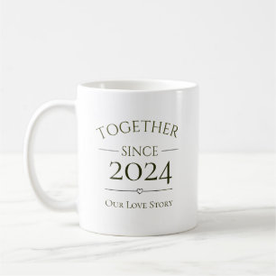 Together Since Personalised Year Our Love Story Coffee Mug