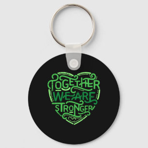 Together Stronger Mental Health Awareness Warrior Key Ring