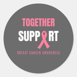 together support breast cancer awareness Sticker
