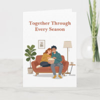 Together Through Every Season Couple Card