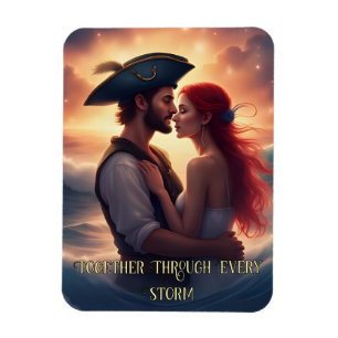 Together Through Every Storm Romantic Pirate Magnet