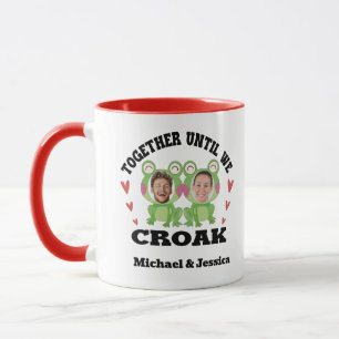 Together Until We Croak Frog Custom Names & Faces Mug