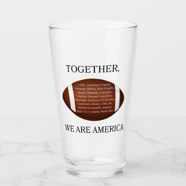 Together We Are America  Glass (Front)
