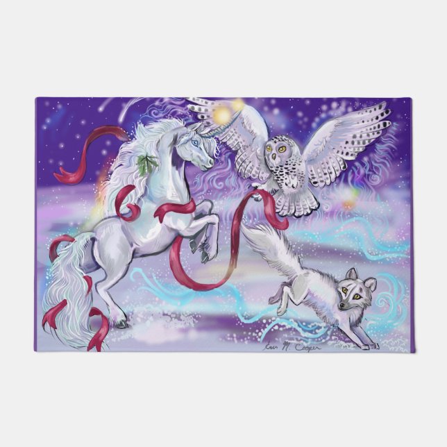 Together we are one Unicorn Doormat (Front)