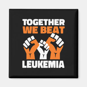Together We Beat Leukaemia Blood Cancer Awareness  Magnet