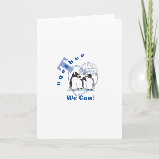 Together We Can | Motivational quote  Card (Front)