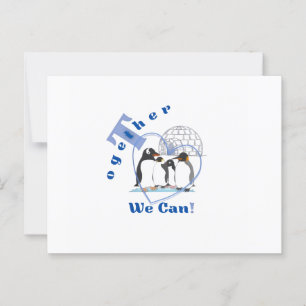 Together We Can Motivational quote Postcard