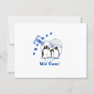Together We Can | Motivational quote  Postcard