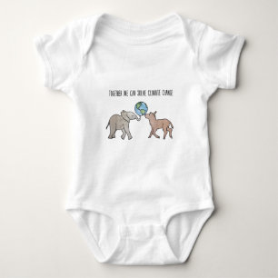 Together We Can Solve Climate Change Baby Bodysuit