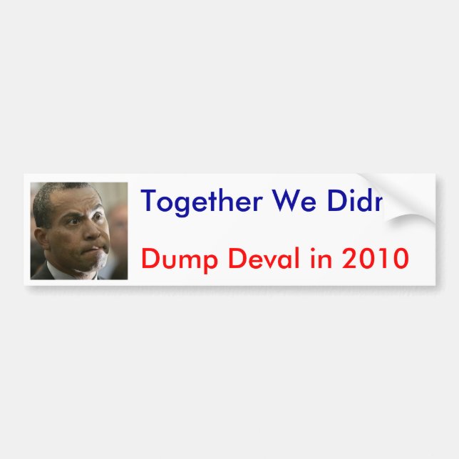 Together We Didn't Bumper Sticker (Front)