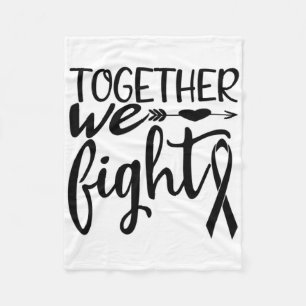 Together We Fight Breast Cancer Survivor Awareness Fleece Blanket