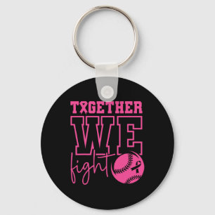 Together We Fight Softll Breast Cancer Awareness Key Ring