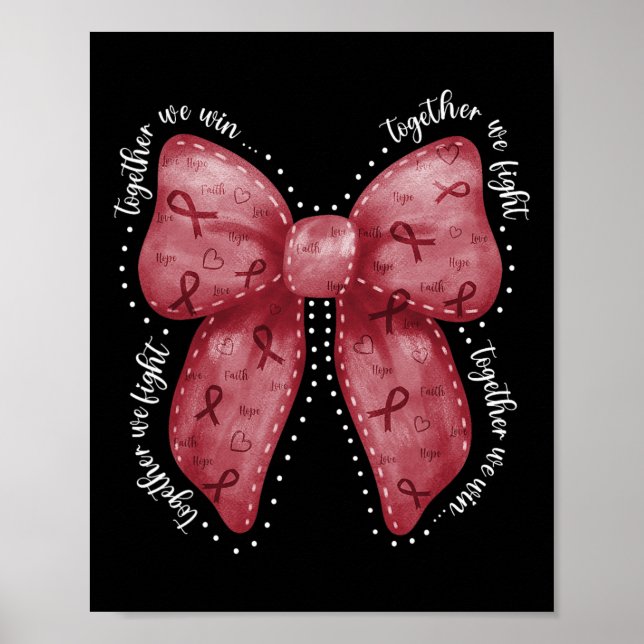 Together We Fight Together We Win Sickle Cell Awar Poster (Front)