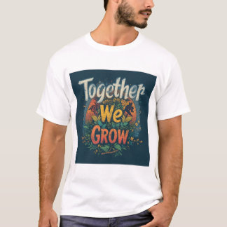 Together We Grow - Vibrant Nature Artwork T-Shirt