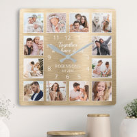 Together We Have It All Quote Family Photo Gold Sq