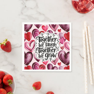 Together We Laugh Together We grow Napkin