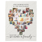 Together we make a Family Heart Photo Collage