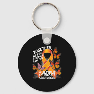Together We Rise Multiple Sclerosis Awareness Oran Key Ring