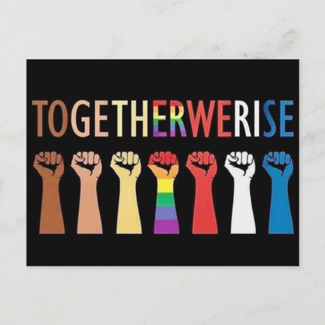 TOGETHER WE RISE POSTCARD (Front)