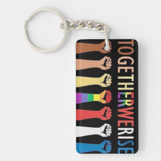 TOGETHER WE RISE / VOTE KEYCHAIN