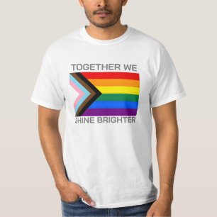 Together we shine Brighter Lgbtqia+ flag T-Shirt