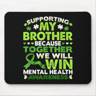 Together We Win Mental Health Awareness Mens Women Mouse Pad