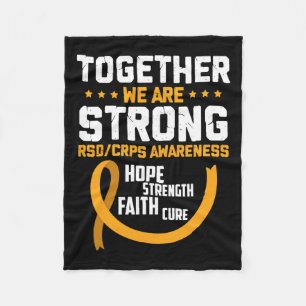Together We're Strong Rsdcrps Awareness Fleece Blanket