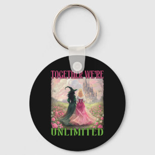 Together Witches Unlimited Pink Green Witch Hallow Key Ring