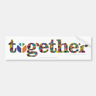 together (with Peace Company logo) Bumper Sticker