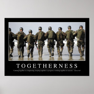 Togetherness: Inspirational Quote Poster