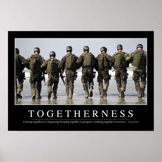 Togetherness: Inspirational Quote Poster (Front)