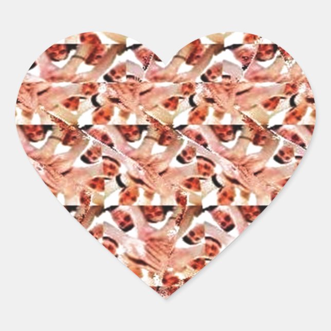 Togetherness stereogram heart sticker (Front)