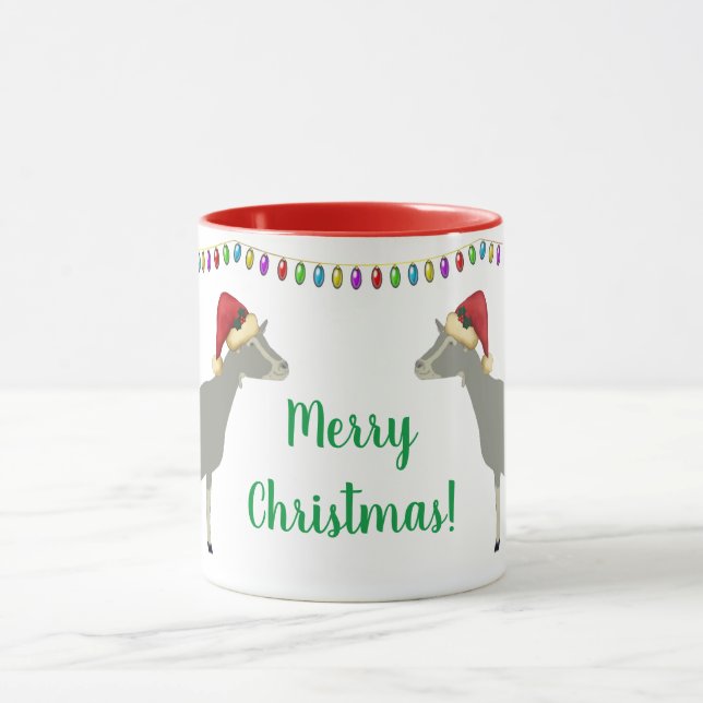 Toggenburg Dairy Goat Christmas Mug (Center)