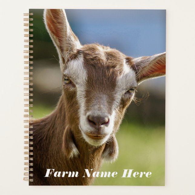Toggenburg Dairy Goat Kid Planner (Front)