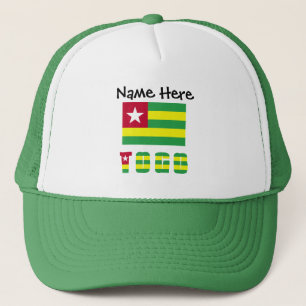 Togo and Togolese Flag Personalized Trucker Hat