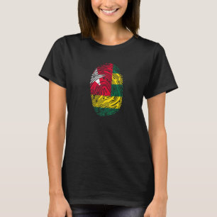 Togo Country Flag Fingerprint DNA T-Shirt