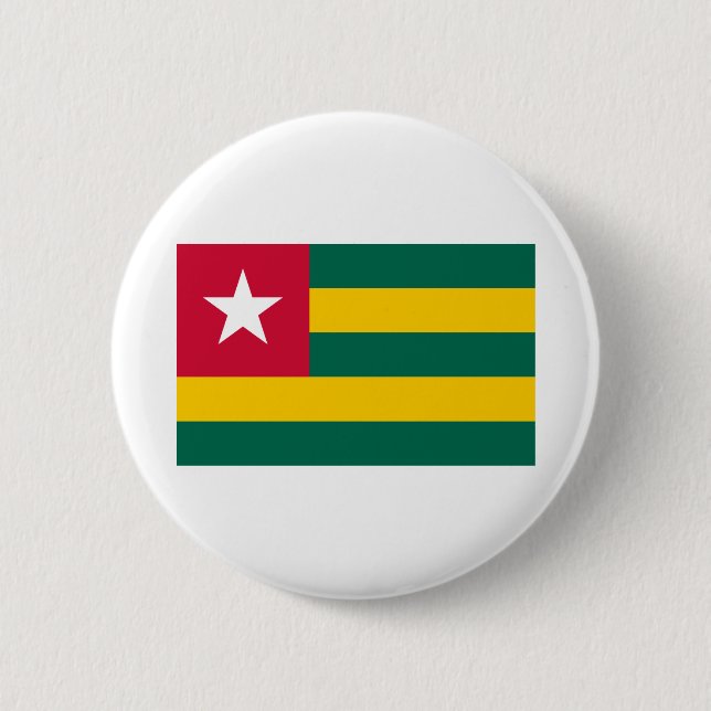 Togo Flag 6 Cm Round Badge (Front)
