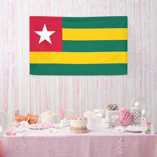 Togo flag banner (Party)