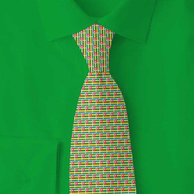 Togo Flag Brick Pattern Tie (Creator Uploaded)