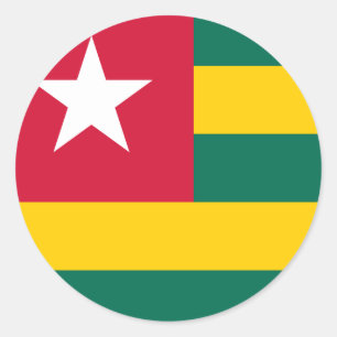 Togo Flag Classic Round Sticker