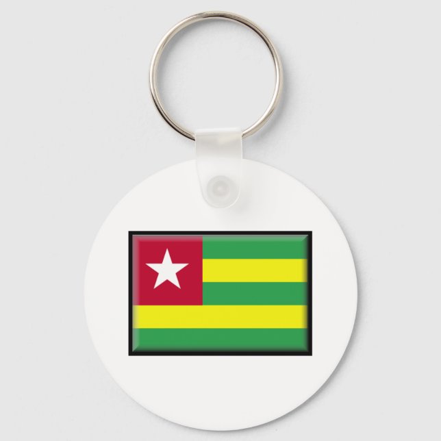 Togo Flag Key Ring (Front)