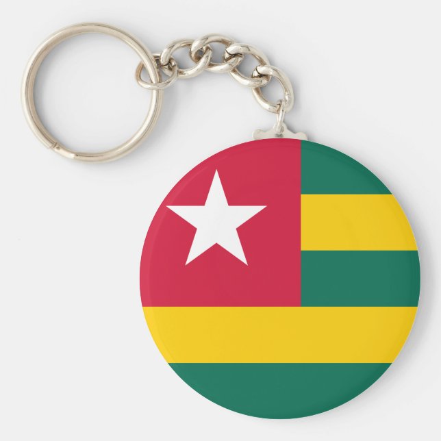 Togo Flag Key Ring (Front)