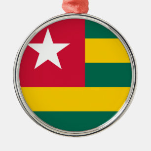 Togo Flag Metal Tree Decoration