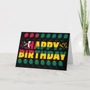 Togo Flag Patriotic Birthday Card