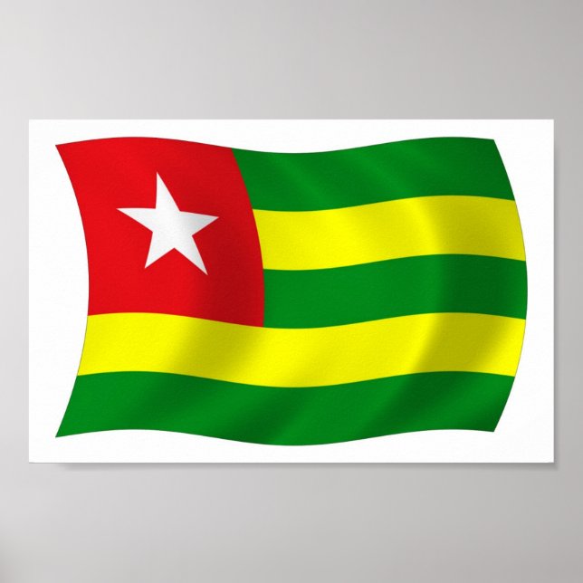 Togo Flag Poster Print (Front)