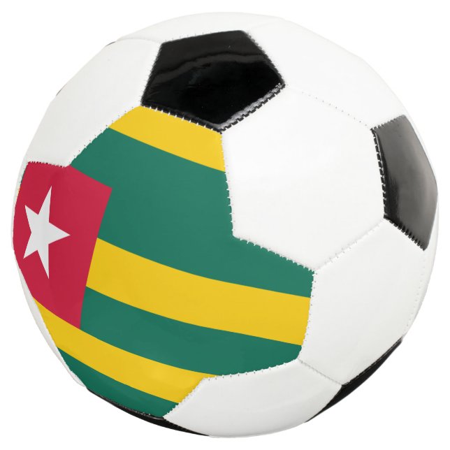 togo flag soccer ball (Three Quarter)